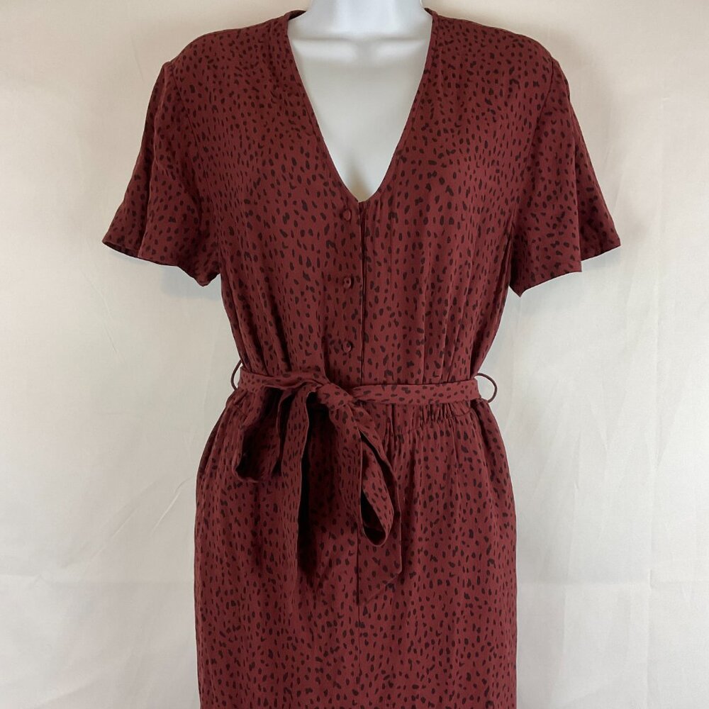 Rails Jumpsuit S Jet Rust Spotted Print Dark Red-… - image 3